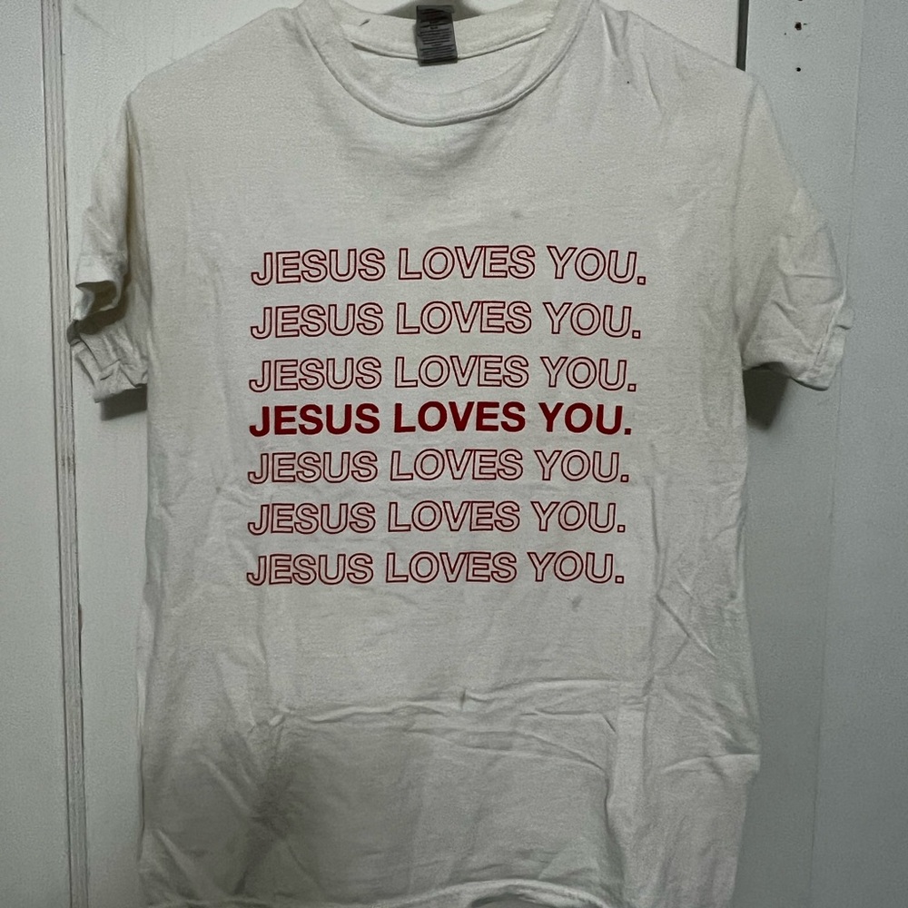 Jesus Loves You short sleeve t shirt size small